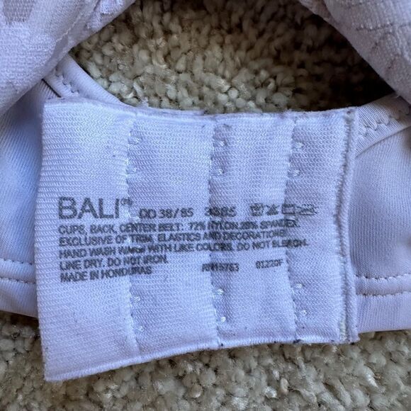 Bali underwire bra- off white purpleish - Picture 2 of 2